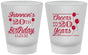 Custom Birthday Frosted Shot Glasses - Cheers To 20 Years | 20004