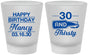 Custom Birthday Frosted Shot Glasses - 30 And Thirsty | 20014