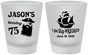 Custom Birthday Frosted Shot Glasses - 75th Shipwrecked | 20029