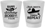 Custom Birthday Frosted Shot Glasses - 35th Fiesta Siesta Tequila | 20031