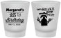 Custom Birthday Frosted Shot Glasses - 25th Fiesta | 20035