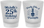 Custom Birthday Frosted Shot Glasses - 25th Pineapple | 20043