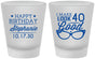 Custom Birthday Frosted Shot Glasses - 40th | 20048