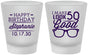 Custom Birthday Frosted Shot Glasses - 50th | 20049