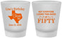 Custom Birthday Frosted Shot Glasses - 50th | 20051