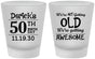 Custom Birthday Frosted Shot Glasses - 50th | 20052