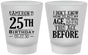Custom Birthday Frosted Shot Glasses - 25th | 20054