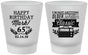 Custom Birthday Frosted Shot Glasses - 65th Classic Radio | 20056