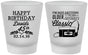 Custom Birthday Frosted Shot Glasses - 45th Cassette Tape | 20059