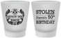 Custom Birthday Frosted Shot Glasses - 50th | 20068