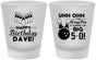 Custom Birthday Frosted Shot Glasses - 50th Bowing | 20071