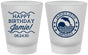 Custom Birthday Frosted Shot Glasses - 25th Dolphins | 20077