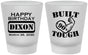 Custom Birthday Frosted Shot Glasses - Built Tough | 20078