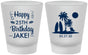 Custom Birthday Frosted Shot Glasses - 25th Beach | 20079