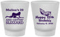 Custom Birthday Frosted Shot Glasses - 20th Mardi Gras | 20084
