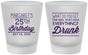 Custom Birthday Frosted Shot Glasses - 25th | 20093