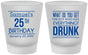 Custom Birthday Frosted Shot Glasses - 25th | 20094