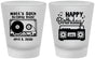 Custom Birthday Frosted Shot Glasses - 50th Cassette Tape | 20117