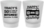 Custom Birthday Frosted Shot Glasses - 50th Cassette Tape | 20118