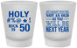Custom Birthday Frosted Shot Glasses - 50th | 20120