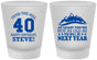 Custom Birthday Frosted Shot Glasses - 40th Over The Hill | 20123