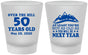 Custom Birthday Frosted Shot Glasses - 50th Over The Hill | 20124