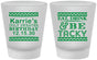 Custom Birthday Frosted Shot Glasses - Christmas Eat Drink Tacky | 20137