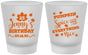 Custom Birthday Frosted Shot Glasses - 25th Thanksgiving | 20144