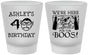 Custom Birthday Frosted Shot Glasses - 40th Halloween | 20145