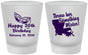 Custom Birthday Frosted Shot Glasses - 30th Mardi Gras | 20146