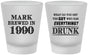 Custom Birthday Frosted Shot Glasses - 40th | 20148