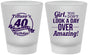 Custom Birthday Frosted Shot Glasses - 40th | 20153