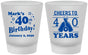 Custom Birthday Frosted Shot Glasses - Cheers To 40 Years | 20162