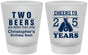 Custom Birthday Frosted Shot Glasses - Cheers To 25 Years | 20163