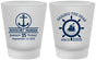 Custom Birthday Frosted Shot Glasses - 25th Nautical | 20168