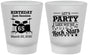 Custom Birthday Frosted Shot Glasses - 65th Rock Star | 20175
