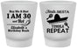 Custom Birthday Frosted Shot Glasses - 30th Fiesta Siesta Tequila | 20177