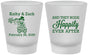 Custom Wedding Frosted Shot Glasses - Happily Ever After Tractor | 202