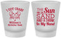 Custom Birthday Frosted Shot Glasses - Sun Sand Drink Hand | 20205