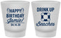 Custom Birthday Frosted Shot Glasses - Drink Up Beaches | 20207