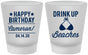 Custom Birthday Frosted Shot Glasses - Drink Up Beaches | 20208
