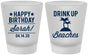 Custom Birthday Frosted Shot Glasses - Drink Up Beaches | 20209