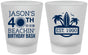Custom Birthday Frosted Shot Glasses - 40th Beach | 20212