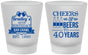Custom Birthday Frosted Shot Glasses - Cheers Beers To 40 Years | 20216