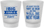 Custom Birthday Frosted Shot Glasses - 40th | 20225