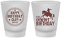 Custom Birthday Frosted Shot Glasses - Cowboy | 20229
