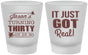 Custom Birthday Frosted Shot Glasses - 30th | 20235