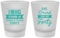 Custom Birthday Frosted Shot Glasses - 40th | 20243