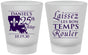 Custom Birthday Frosted Shot Glasses - 25th Mardi Gras | 20245