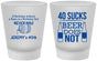 Custom Birthday Frosted Shot Glasses - 40th | 20247